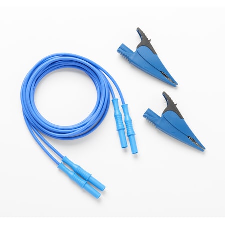 NonStackable Plug, 2X Alligator Clip, Blu MPN:FLUKE-17XX-TL 2M