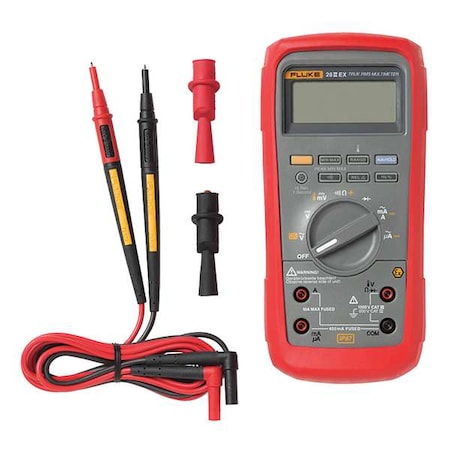 Digital Multimeter, 1, 000 V Max DC, 0.1 V Max AC, TRMS, 20, 000 Instrument Counts, Backlit LCD MPN:FLUKE-28IIEX/ETL