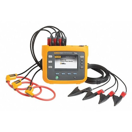 Power/Condition Monitor Kit, 3540 FC, 3 Phase, 1, 000A AC, 1000V AC, Data Logging MPN:FLUKE 3540 FC KIT