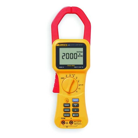 Digital Clamp Meter, Backlit, 1, 400 A, 2.9 in (74 mm) Jaw Capacity, CAT IV 600V Safety Rating MPN:FLUKE-355