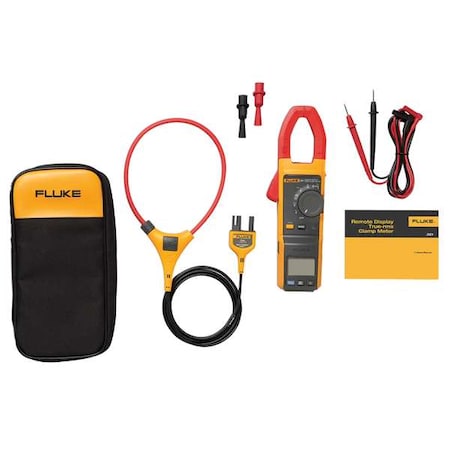 Digital Clamp Meter, Backlit LCD, 999.9 A A, 1.4 in (36 mm) Jaw Capacity MPN:FLUKE-381