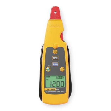 Digital Clamp Meter, Dual Backlit, 99 mA A, 0.3 in (8 mm) Jaw Capacity, CAT II 300V Safety Rating MPN:FLUKE-771