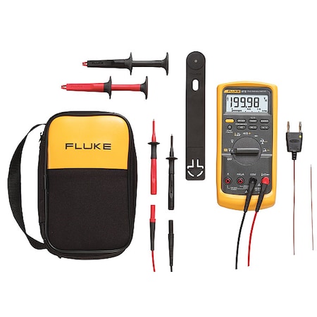 Digital Multimeter, 1, 000 V Max DC, 0 V Max AC, TRMS, 6, 000/19, 999 Instrument Counts, Backlit LCD MPN:FLUKE-87-5/E2 CWG
