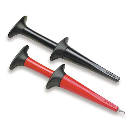 Hook Test Probe, CAT III 1000V, CAT IV 600V, Banana Jack, Black, Red MPN:Fluke-AC280