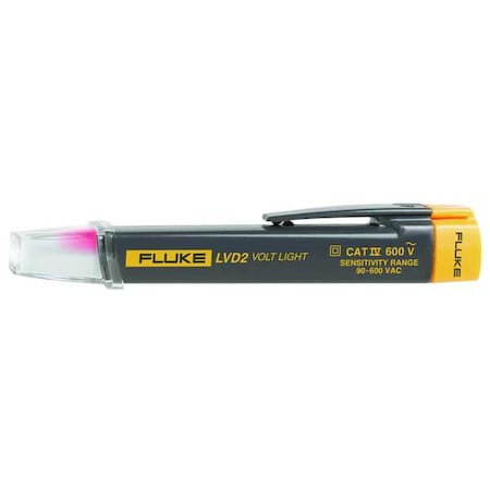 Voltage Detector, 90 to 600V AC, 5 1/2 in Length, Visual Indication, CAT IV 600V Safety Rating MPN:Fluke-LVD2