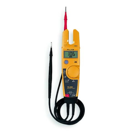 Digital Clamp Meter, LCD, 100 A, 0.5 in (13 mm) Jaw Capacity, CAT III 600V Safety Rating MPN:Fluke-T5-600 NIST