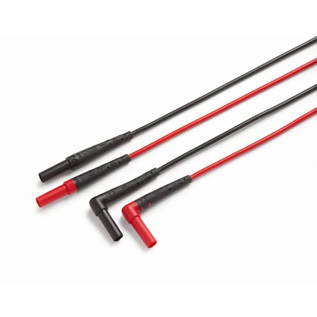 Silicone Insulated Test Leads, CAT III 1000V, CAT IV 600V, 4 ft. 11