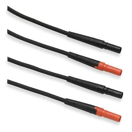 Heavy Duty Test Lead Set, CAT III 1000V, Standard Diameter Banana Plug, 1.5m, EPDM, Black, Red MPN:Fluke-TL27