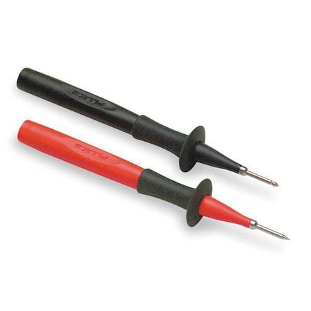 Industrial Test Probe, CAT II 1000V, Banana Jack, 4 3/4 in, Black, Red MPN:Fluke-TP220