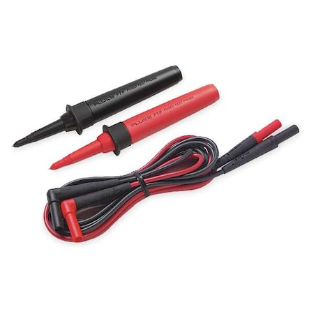 Fused Test Probe with Leads, CAT III 1000V, CAT IV 600V, 4mm Shrouded Banana Jacks and Plug MPN:FTPL-1