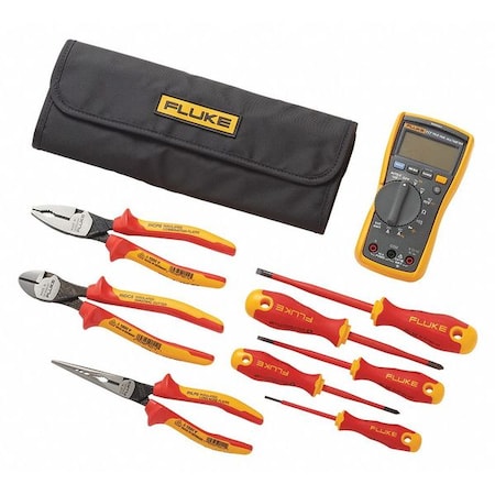 Digital Multimeter, 600 V Max DC, 0 V Max AC, Average, 6, 000 Instrument Counts, LCD MPN:IB117K