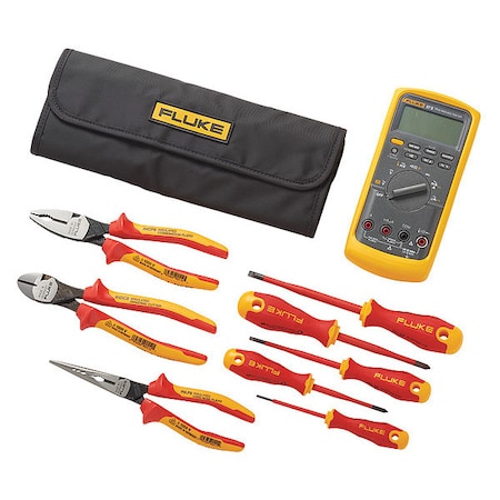 Digital Multimeter, 1, 000 V Max DC, 0 V Max AC, TRMS, 6, 000/19, 999 Instrument Counts, Backlit LCD MPN:IB875K