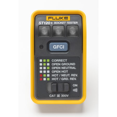 Socket Tester, 110 V AC, GFCI/Std. MPN:ST120+