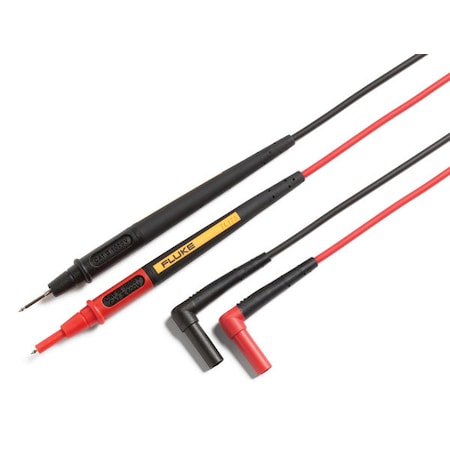 Test Leads, CAT II 1000V, CAT III 1000V, CAT IV 600V, 4 ft. 8 in. Length, Silicone, Black/Red, PR MPN:TL175
