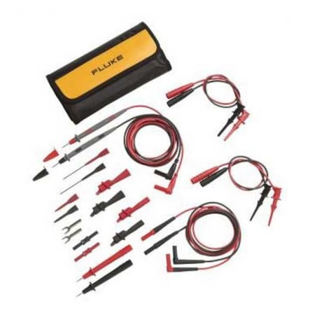 Deluxe Electronic Test Lead Kit, CAT III 300V, 1m, Black, Red MPN:TL81A