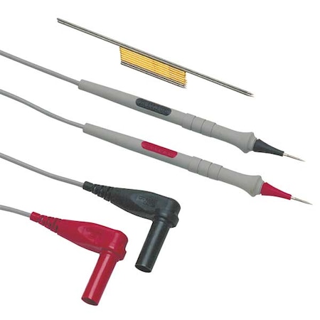 Electronic Test Probe with Replacement Tips, CAT III 1000V, CAT IV 600V, 3 ft. 3