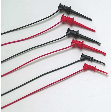 Hook and Pincer Kit, Stackable 4mm Banana Plug to Mini Hooks, Mini Pincers or Micro Hooks, 3 ft. MPN:TL970