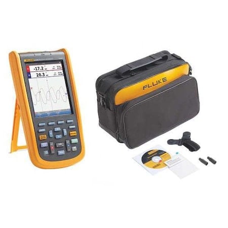 Compact Handheld Oscilloscope, 40 MHz MHz, 2 Channels, 5.7 in Color TFT MPN:FLUKE-124BS/WWG