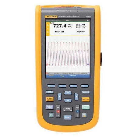 Compact Handheld Oscilloscope, 40 MHz MHz, 2 Channels, 5.7 in Color TFT MPN:FLUKE-125B/NA