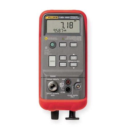 Pressure Calibrator, -12 to 100 psi MPN:Fluke-718Ex-100