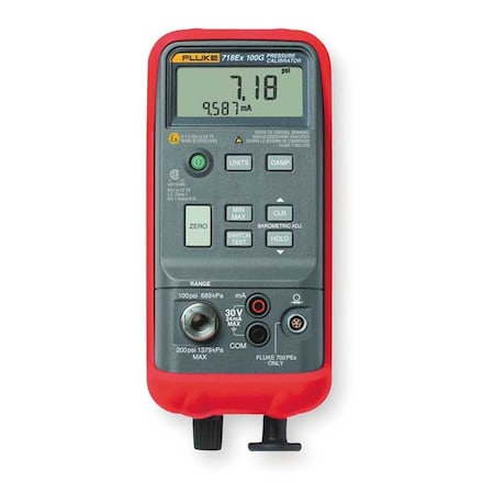 Pressure Calibrator, -12 to 300 psi MPN:Fluke-718Ex-300