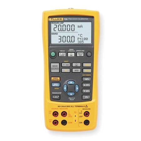 Multifunction Process Calibrator, 726 Series, 0 to 24 mA DC, 0 to 30V DC MPN:FLUKE-726