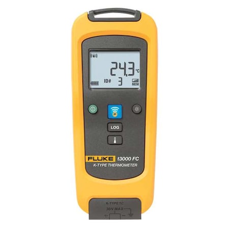 Thermometer, LCD, Thermocouple MPN:FLK-T3000FC