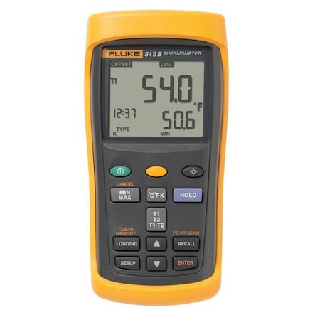 Thermometer, LCD, 2.5 in, Thermocouple MPN:FLUKE-54-2 B
