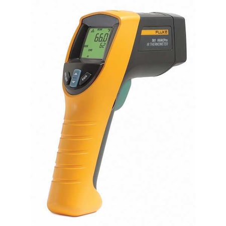Infrared Thermometer, Single Dot Laser Sighting Adjustable 0.30, 0.70, 0.95, Backlit LCD MPN:Fluke-561/CWG
