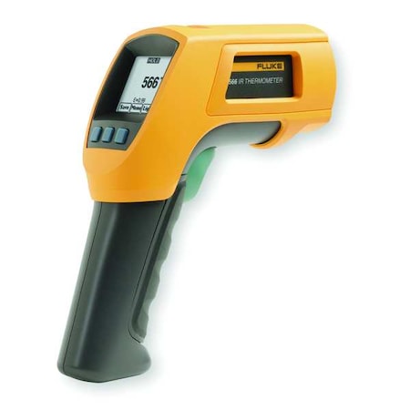 Infrared Thermometer, Single Dot Laser Sighting Adjustable 0.10 to 1.00, Dot Matrix LCD MPN:FLUKE-566