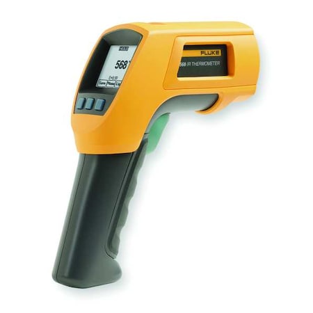 Infrared Thermometer, Single Dot Laser Sighting Adjustable 0.10 to 1.00, Dot Matrix LCD MPN:Fluke-568/NIST