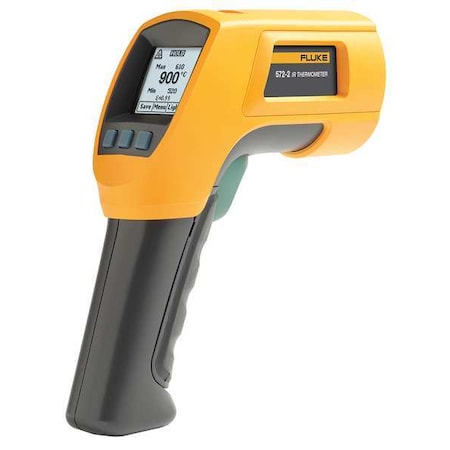 Infrared Thermometer, Dual Laser Laser Sighting Adjustable 0.10 to 1.00, Dot Matrix LCD MPN:FLUKE-572-2/CWG
