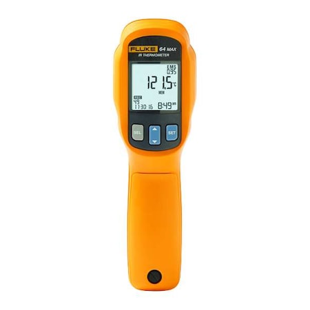 Infrared Thermometer, Digital Camera Laser Sighting Adjustable 0.10 to 1.00, LCD MPN:Fluke 64 MAX