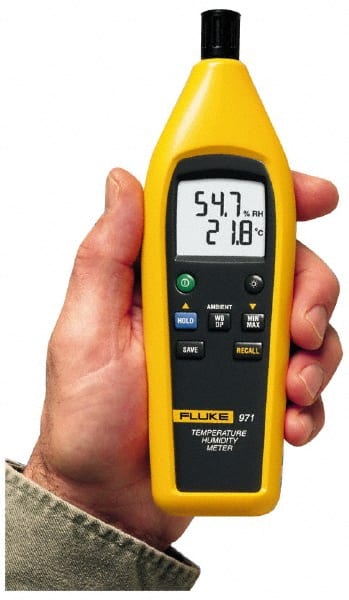 Thermometer/Hygrometers & Barometers, Product Type: Thermo-Hygrometer , Probe Type: Wireless Sensor , Accuracy: 10.5 0C, 11.0 0C, 11.0 0F, 12.0 0F  MPN:FLUKE-971