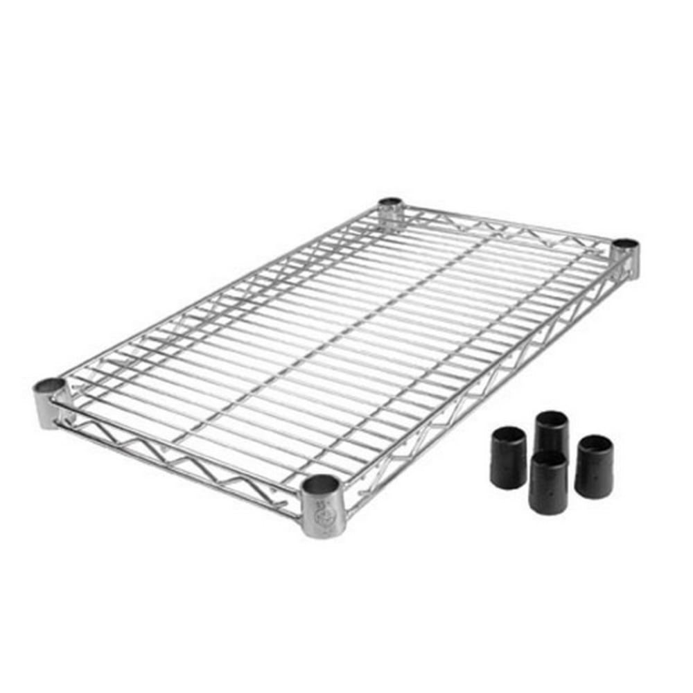 Winco Chrome-Plated Wire Shelf, 2inH x 24inW x 14inD, Silver MPN:VC-1424