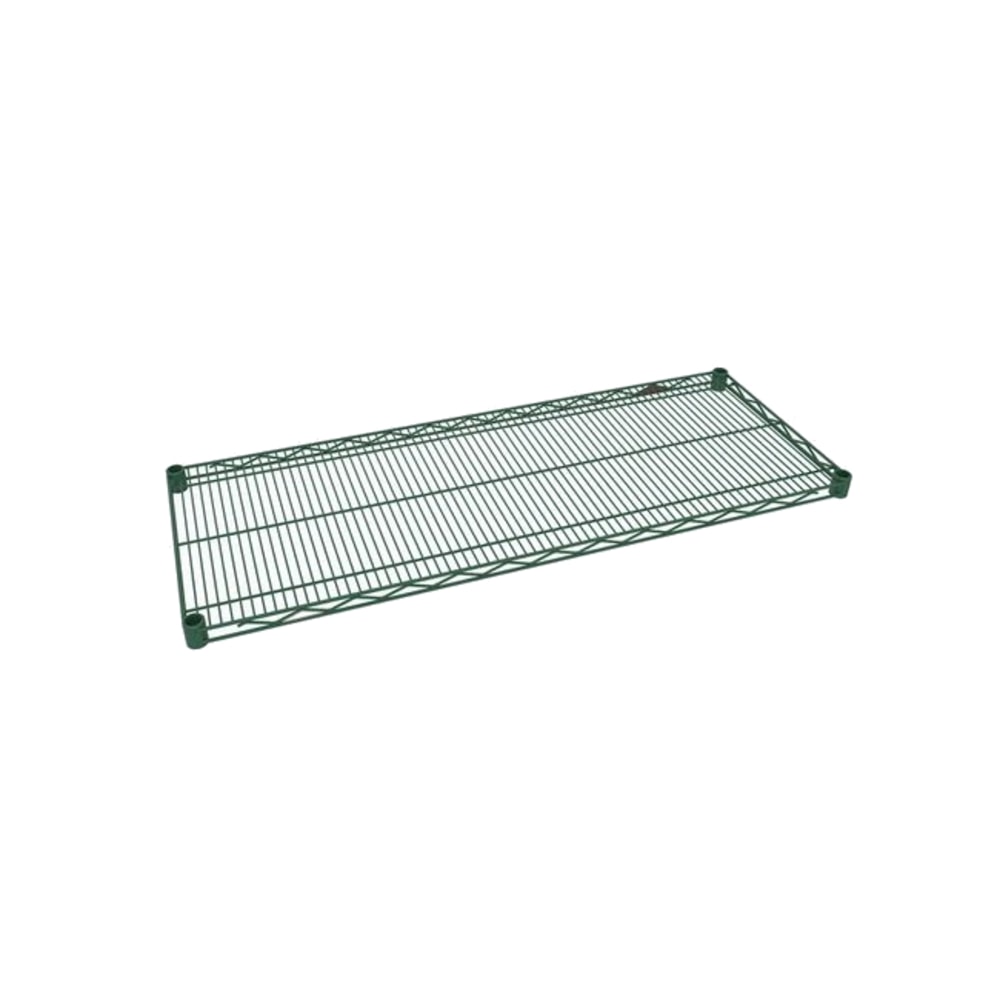 Focus Foodservice Epoxy-Coated Wire Shelf, 2inH x 36inW x 18inD, Green MPN:VEX-1836