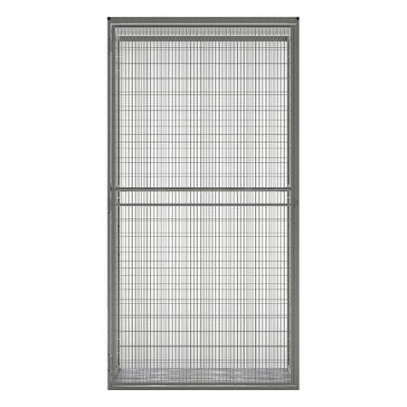 Bulk Storage Locker Starter, 48 in W, 37 in D, 93 in H, 0 Shelves, 1 Doors MPN:LCD-4837SKB3