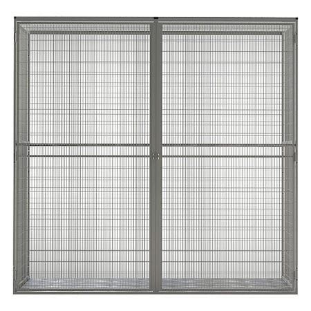 Bulk Storage Locker Starter, 96 in W, 25 in D, 93 in H, 1 Shelves, 2 Doors MPN:LCD-9625SKB3