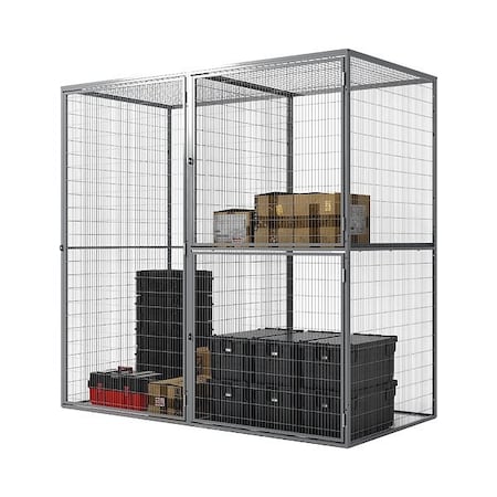 Bulk Storage Locker Add-On, 36 in W, 37 in D, 93 in H, 1 Shelves, 2 Doors MPN:TS2-3637AK-3
