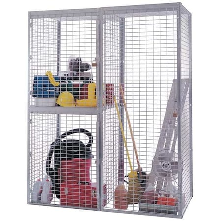 Bulk Storage Locker Starter, 48 in W, 49 in D, 93 in H, Starter, Gray MPN:TS2-4849SK-3