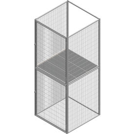 Stor-More® TSL-FW 2-Tier Storage Locker with Open Back Starter Unit 36