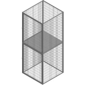 Stor-More® TSL-FW 2-Tier Storage Locker with Mesh Back Starter Unit 36