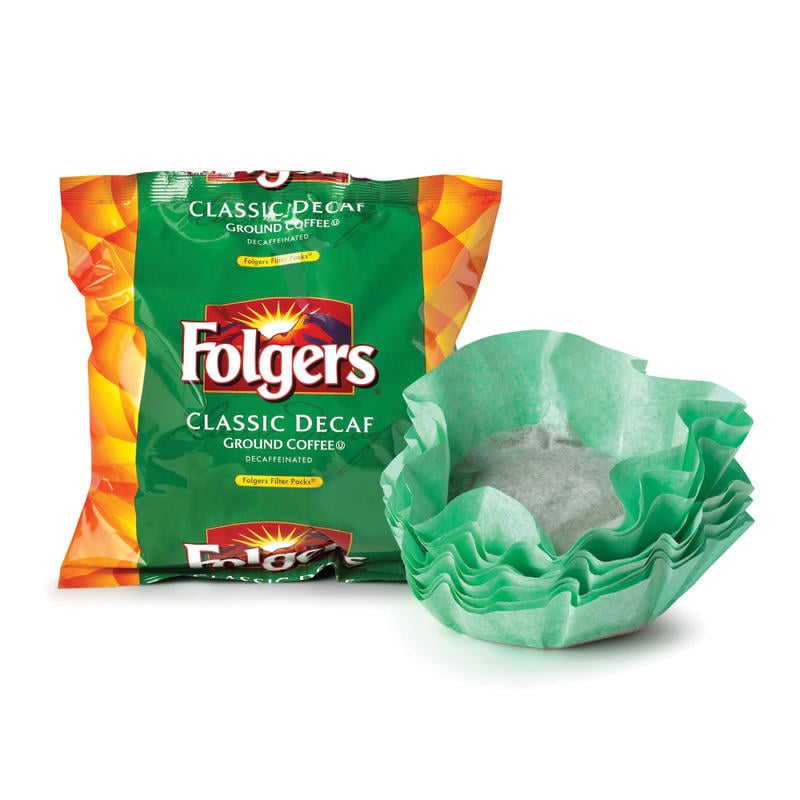 Folgers Classic Roast Decaffeinated Coffee Filter Packs, 0.9 Oz., Box Of 40 (Min Order Qty 2) MPN:2550006122