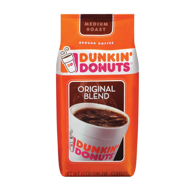 Dunkin Donuts Original Blend Ground Coffee, Medium Roast, 12 Oz Per Bag (Min Order Qty 5) MPN:8133400046