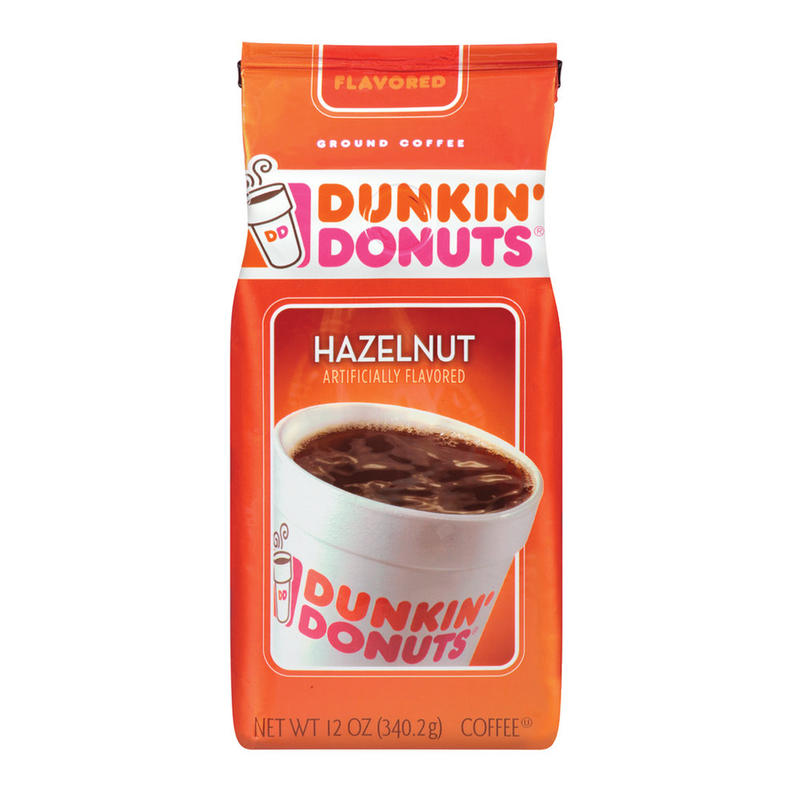Dunkin Donuts Ground Coffee, Hazelnut, 12 Oz Per Bag (Min Order Qty 4) MPN:8133400049