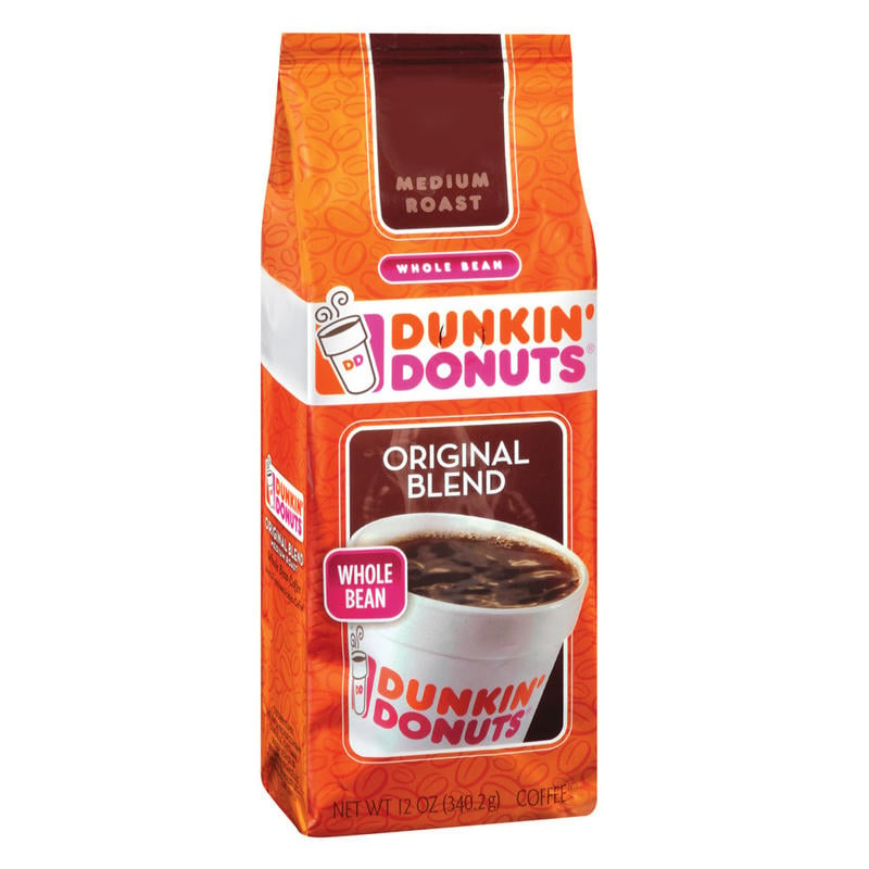 Dunkin Donuts Original Blend Whole Bean Coffee, Medium Roast, 12 Oz Per Bag (Min Order Qty 4) MPN:8133400051