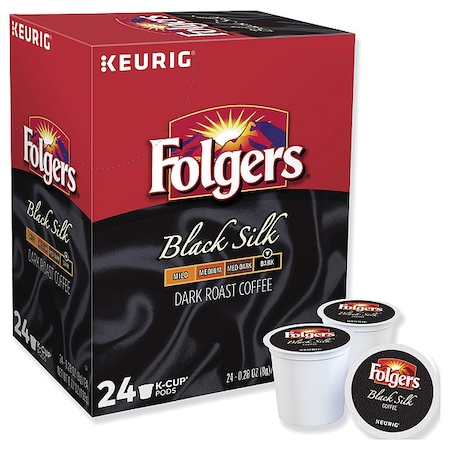 Coffee, Black Silk, Pod, Caffeinated, Ground, 6.72 oz, 24 PK MPN:6662