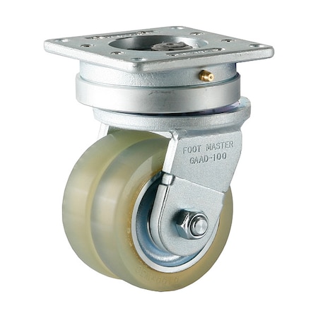 Plate Caster, Swivel, Polyurethane, 160mm H MPN:GAAD-100ASF-HUD