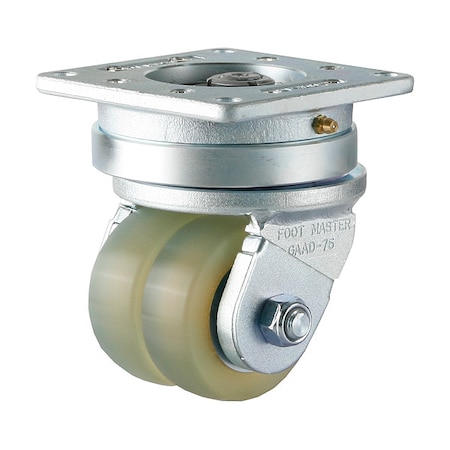 Plate Caster, Swivel, Polyurethane, 130mm H MPN:GAAD-75ASF-HUD