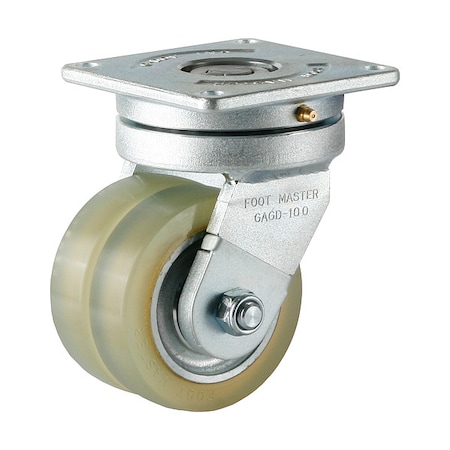 Plate Caster, Swivel, Polyurethane, 150mm H MPN:GAGD-100ASF-HUD